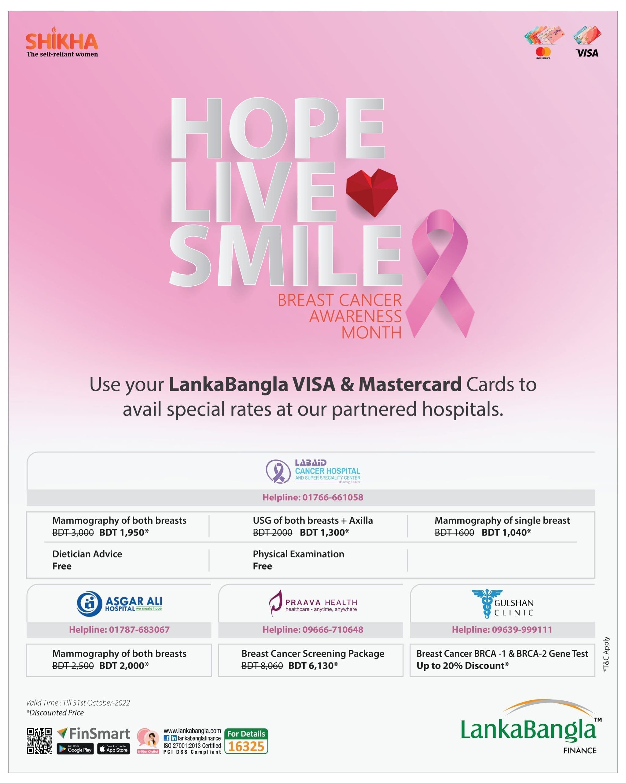 Hope Live Smile Breast Cancer Awareness